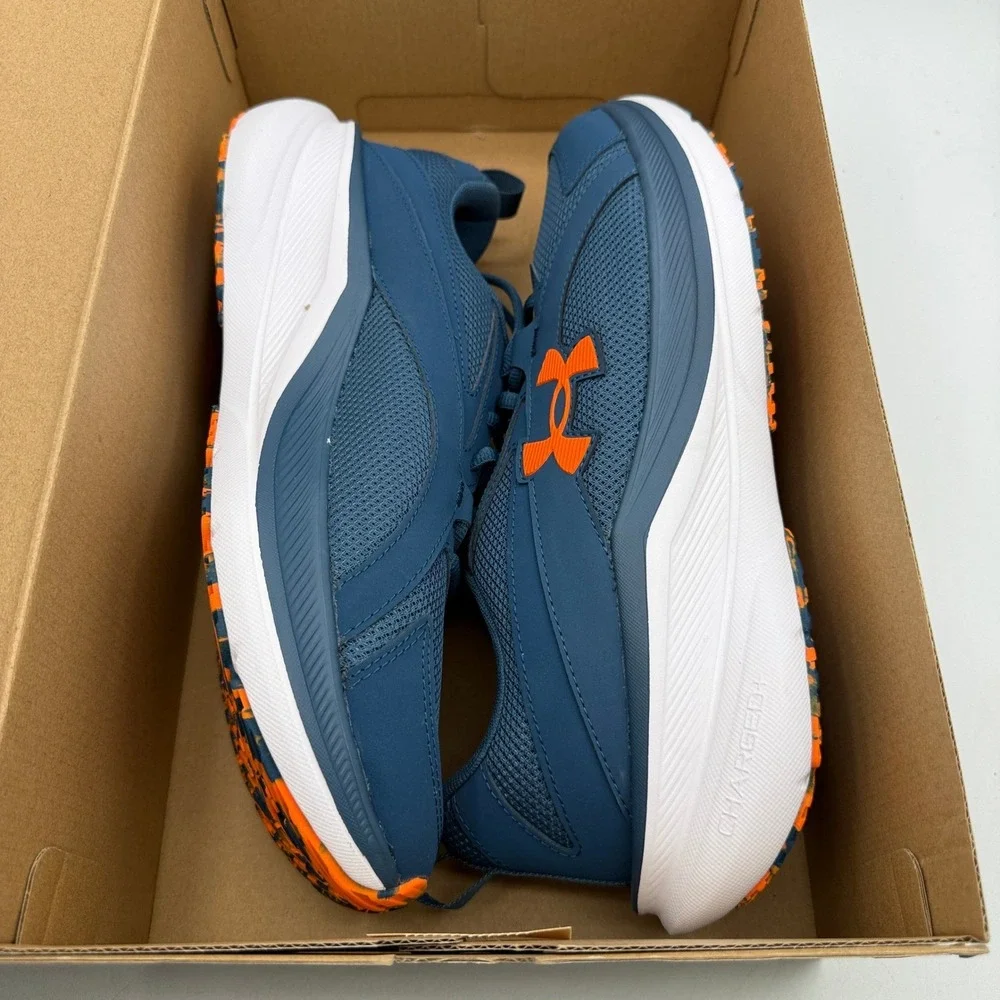 Under Armour UA Assert 11 Shoes Mens Size 11 Blue Orange Running 3027622-401